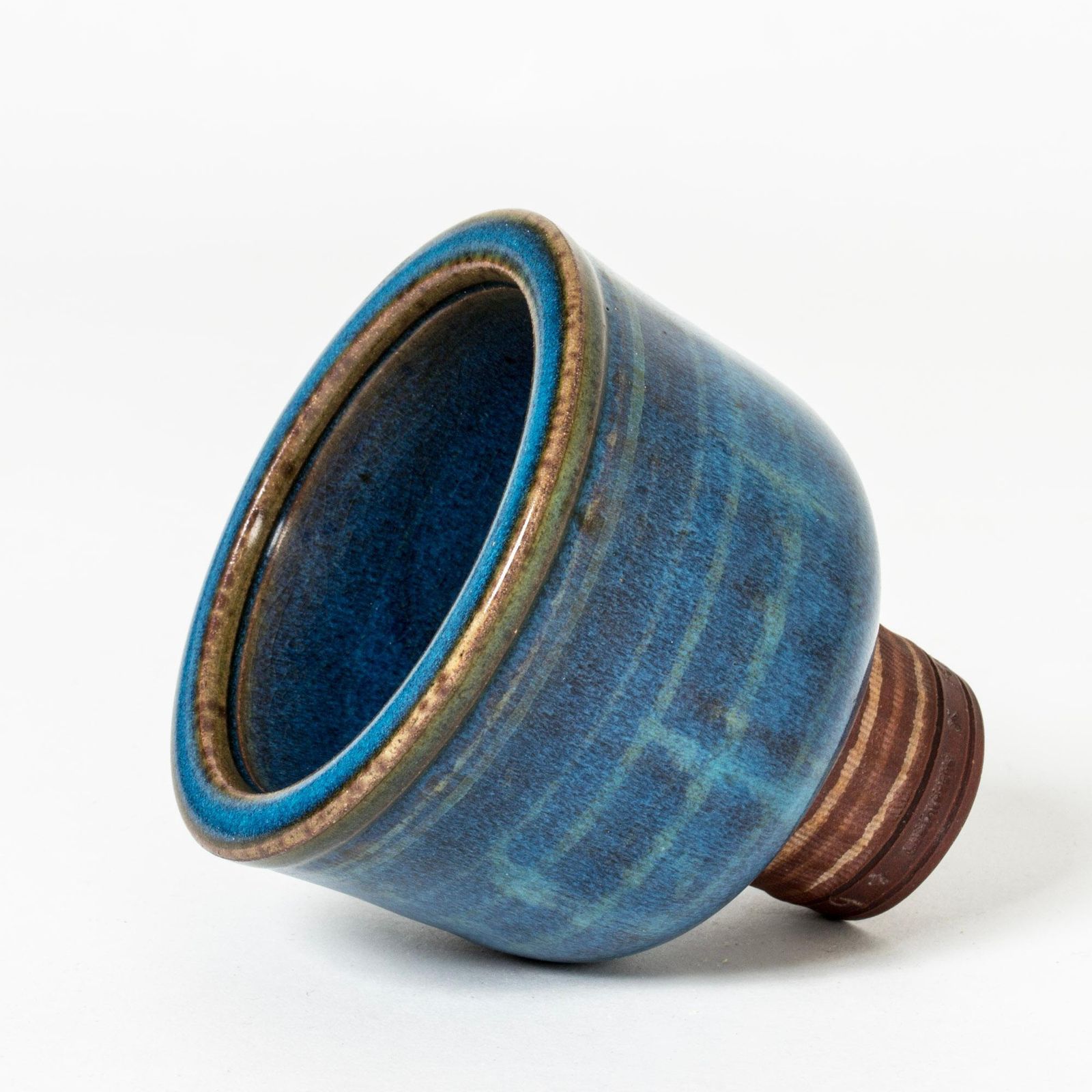 Stoneware "Farsta" Vase By Wilhelm Kåge, Gustavsberg, Sweden, 1940s photo Home Decor