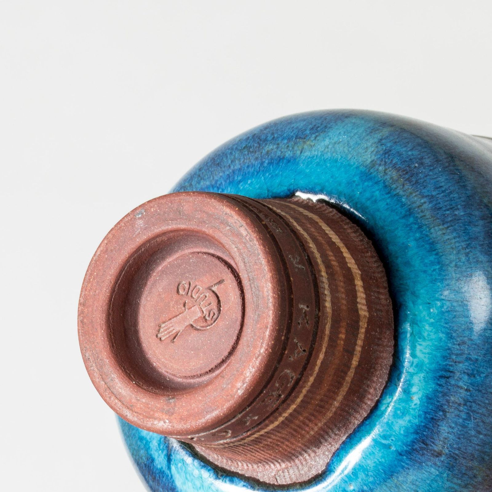 Stoneware "Farsta" Vase By Wilhelm Kåge, Gustavsberg, Sweden, 1940s photo vinterior