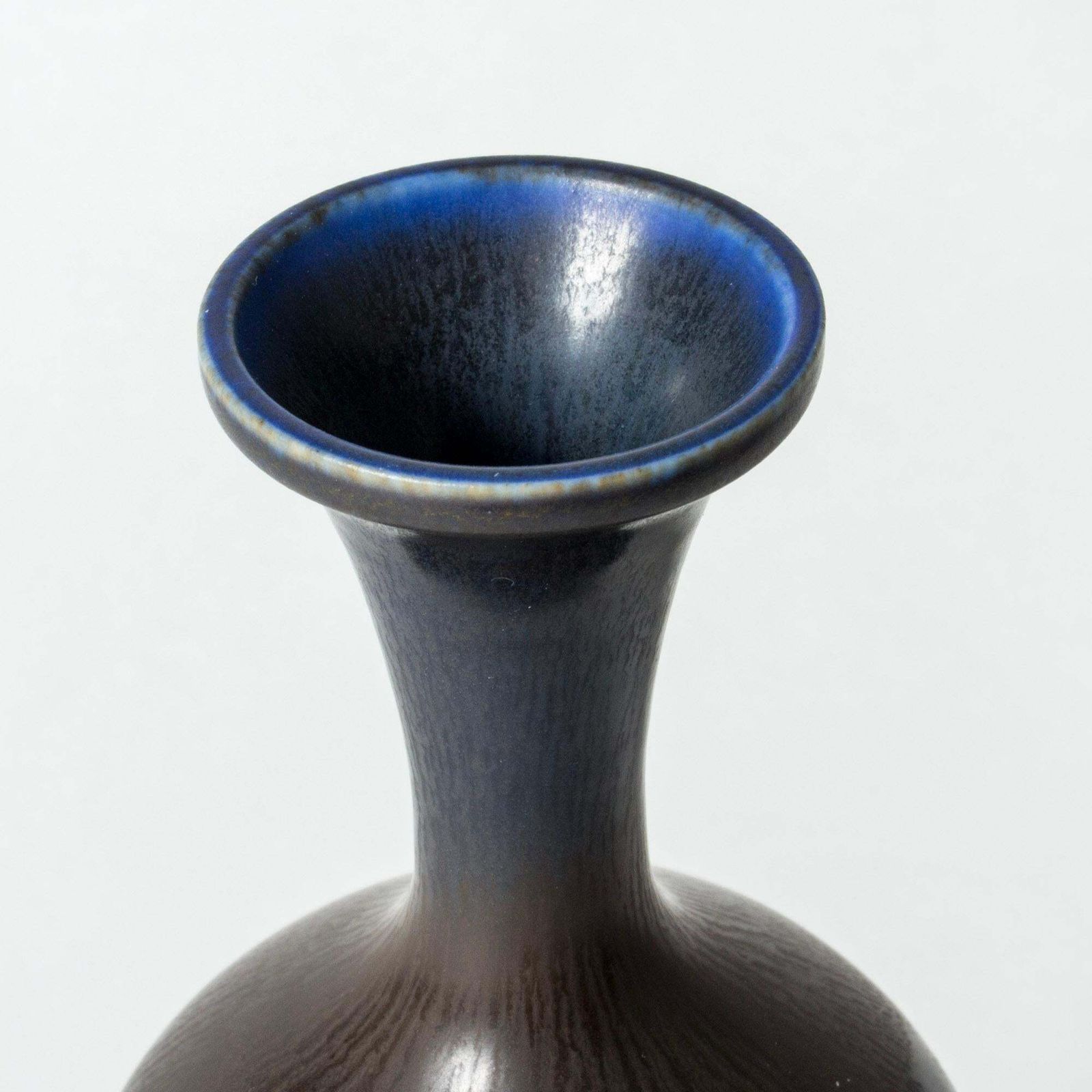 Midcentury Stoneware Vase By Berndt Friberg, Gustavsberg, Sweden, 1964 photo Home Decor