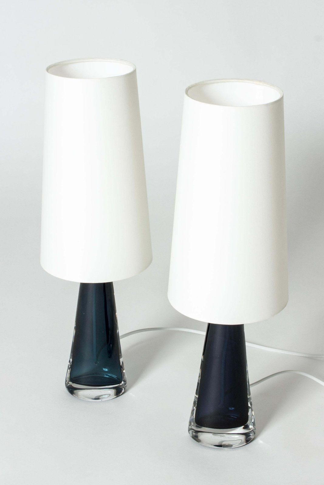 Mid-century glazen tafellampen van Carl Fagerlund, Orrefors, Zweden, jaren 1960 photo for sale