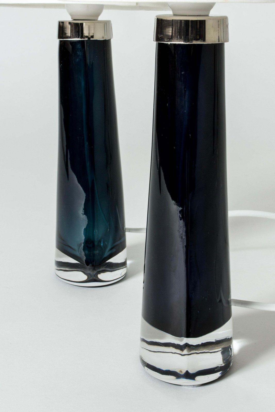 Mid-century glazen tafellampen van Carl Fagerlund, Orrefors, Zweden, jaren 1960 photo vinterior