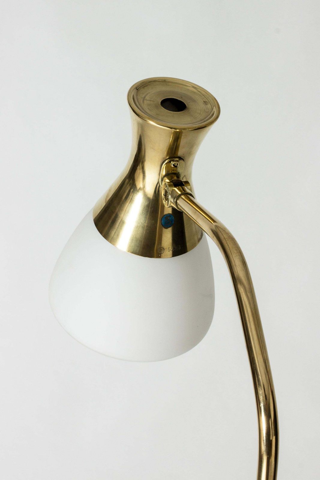 Mid Century Modern Brass Floor Lamp From Böhlmarks, Sweden, 1940s photo Lighting
