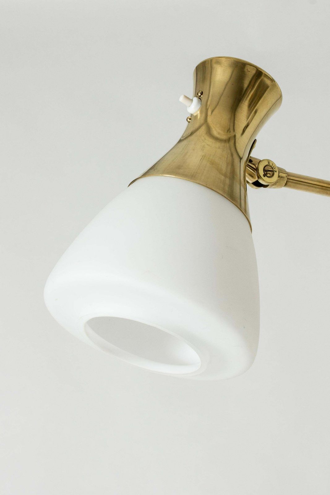 Mid Century Modern Brass Floor Lamp From Böhlmarks, Sweden, 1940s photo 4237.0