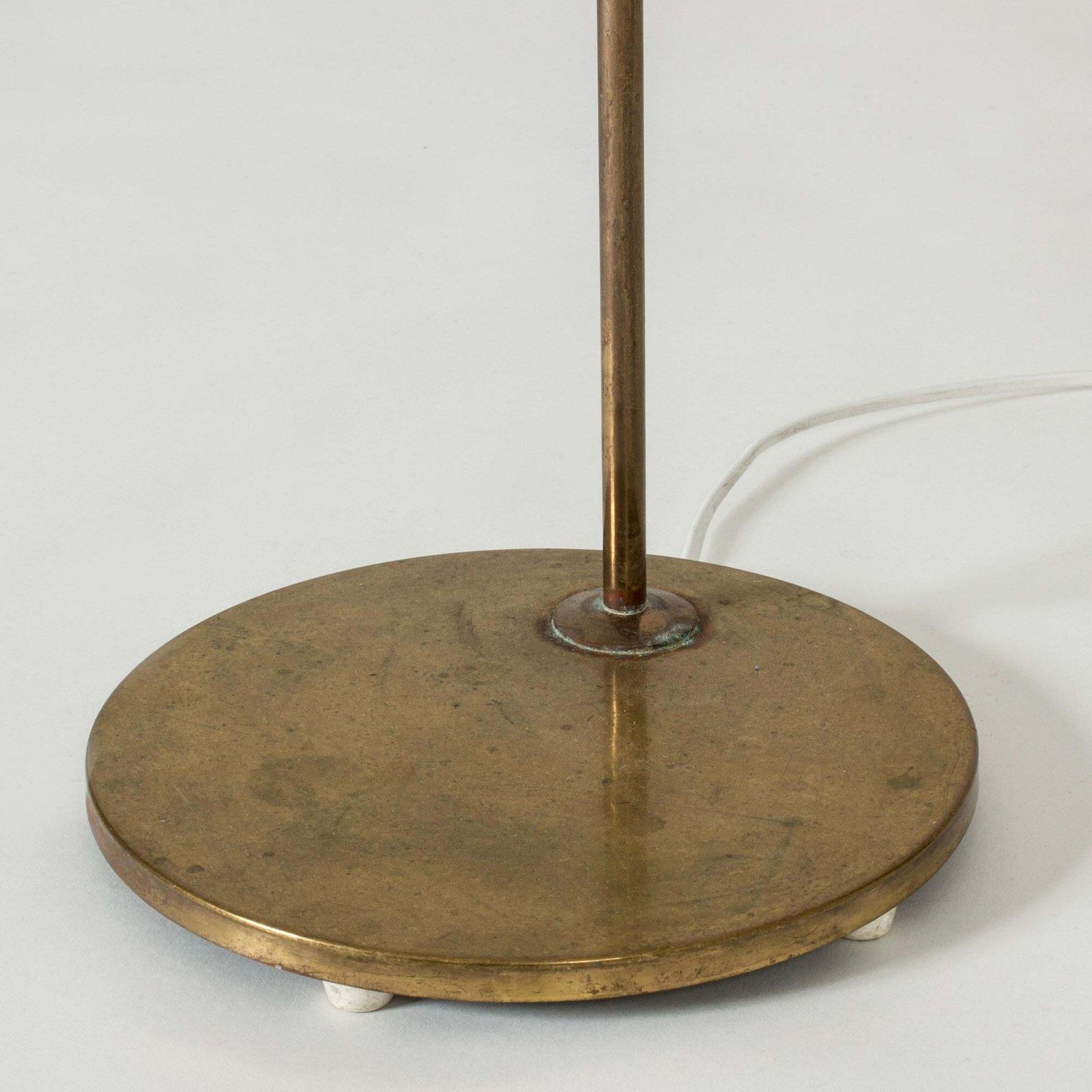 Vintage Midcentury Brass Floor Lamp From Bergboms, Sweden, 1960s photo for sale