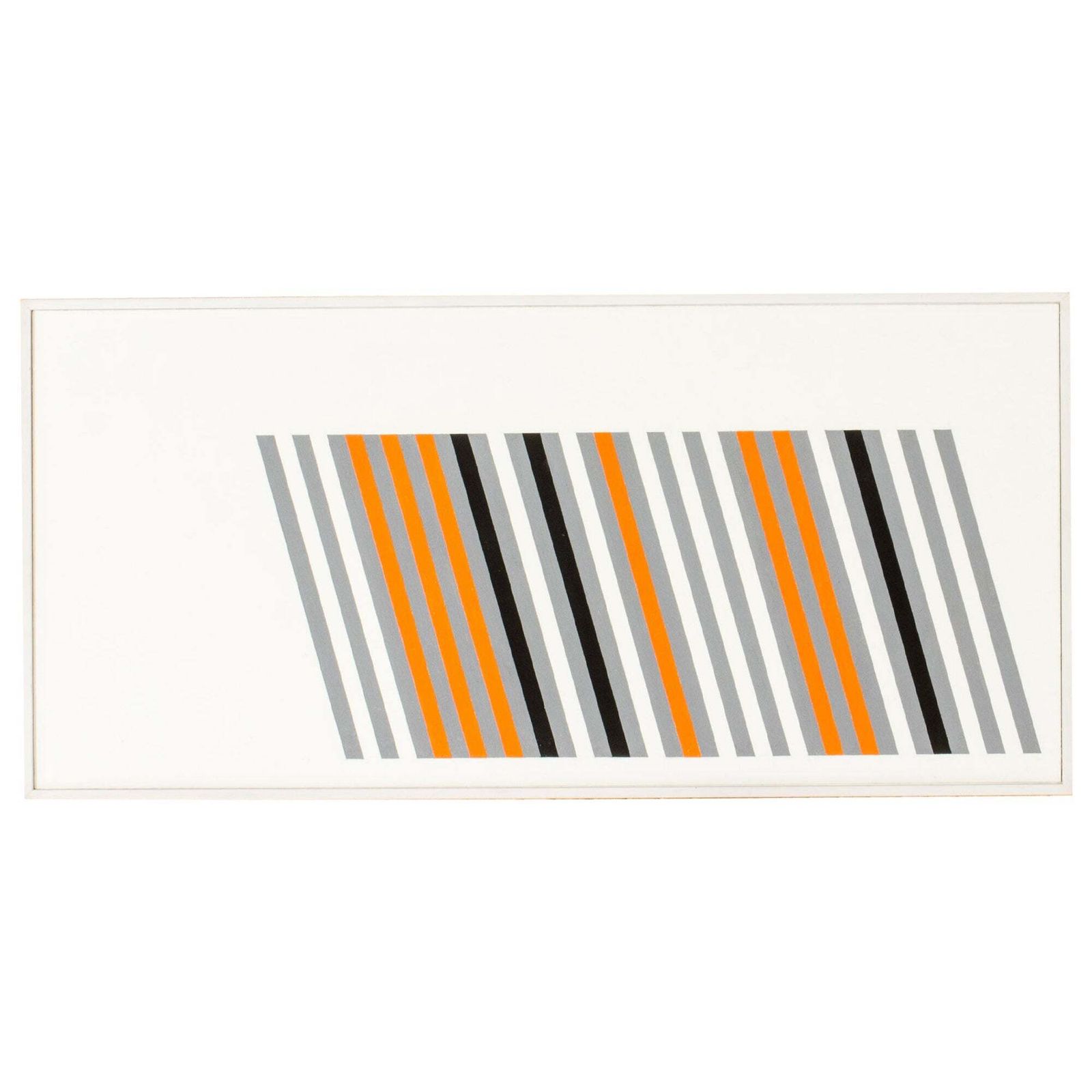 Painting F, Scandinavian Modern Oil On Panel, Circa 1987, Signed