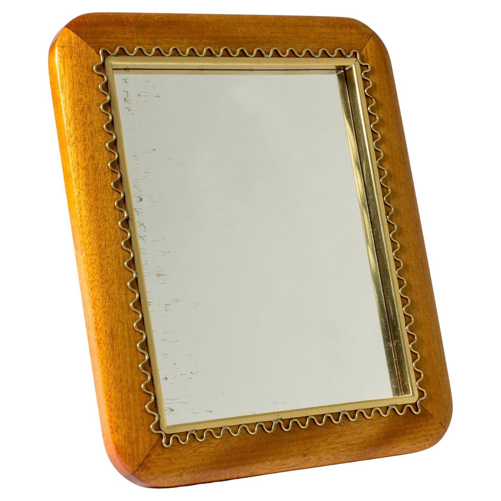Miroir de table suédois moderne, Suède, années 1940
