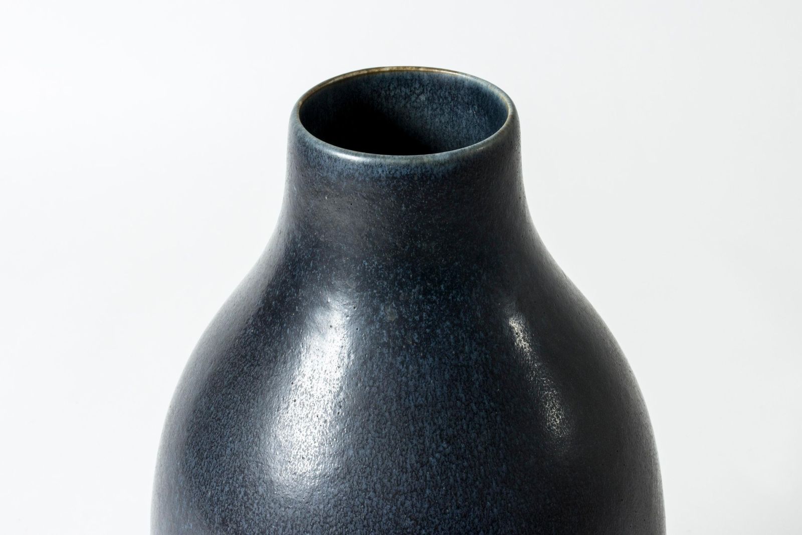 Vase de sol en grès par Carl Harry Stålhane, Rörstrand, Suède, années 1950 photo Décoration