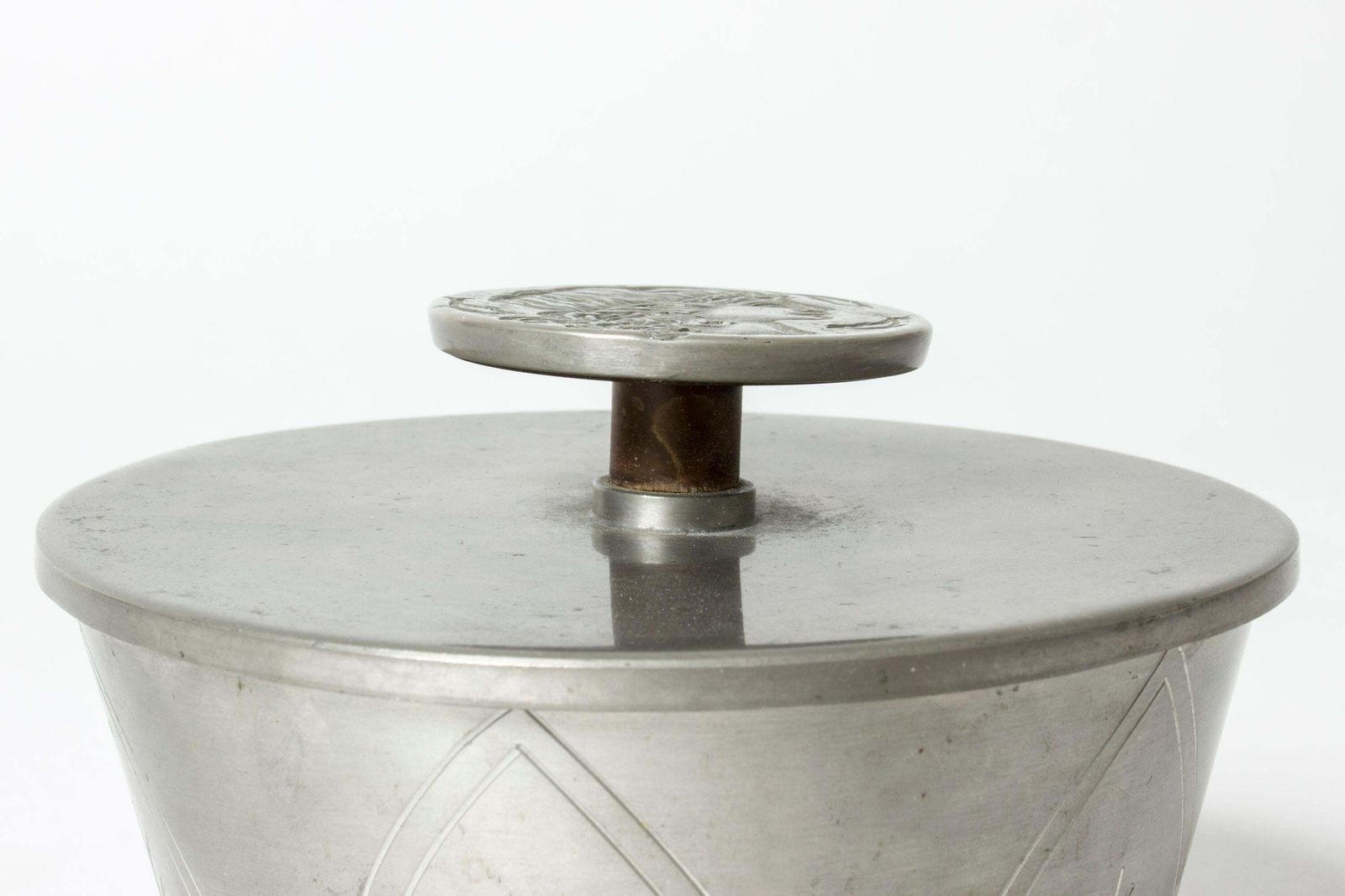 Tinnen pot van Oscar Antonsson, Zweden, 1938 photo 1358.0