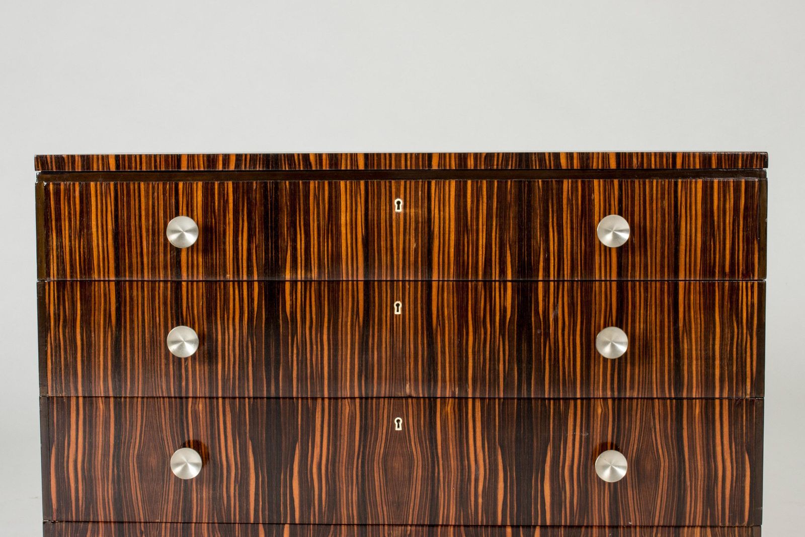Swedish 1930s Functionalist Zebrano Chest Of Drawers photo 11390.0