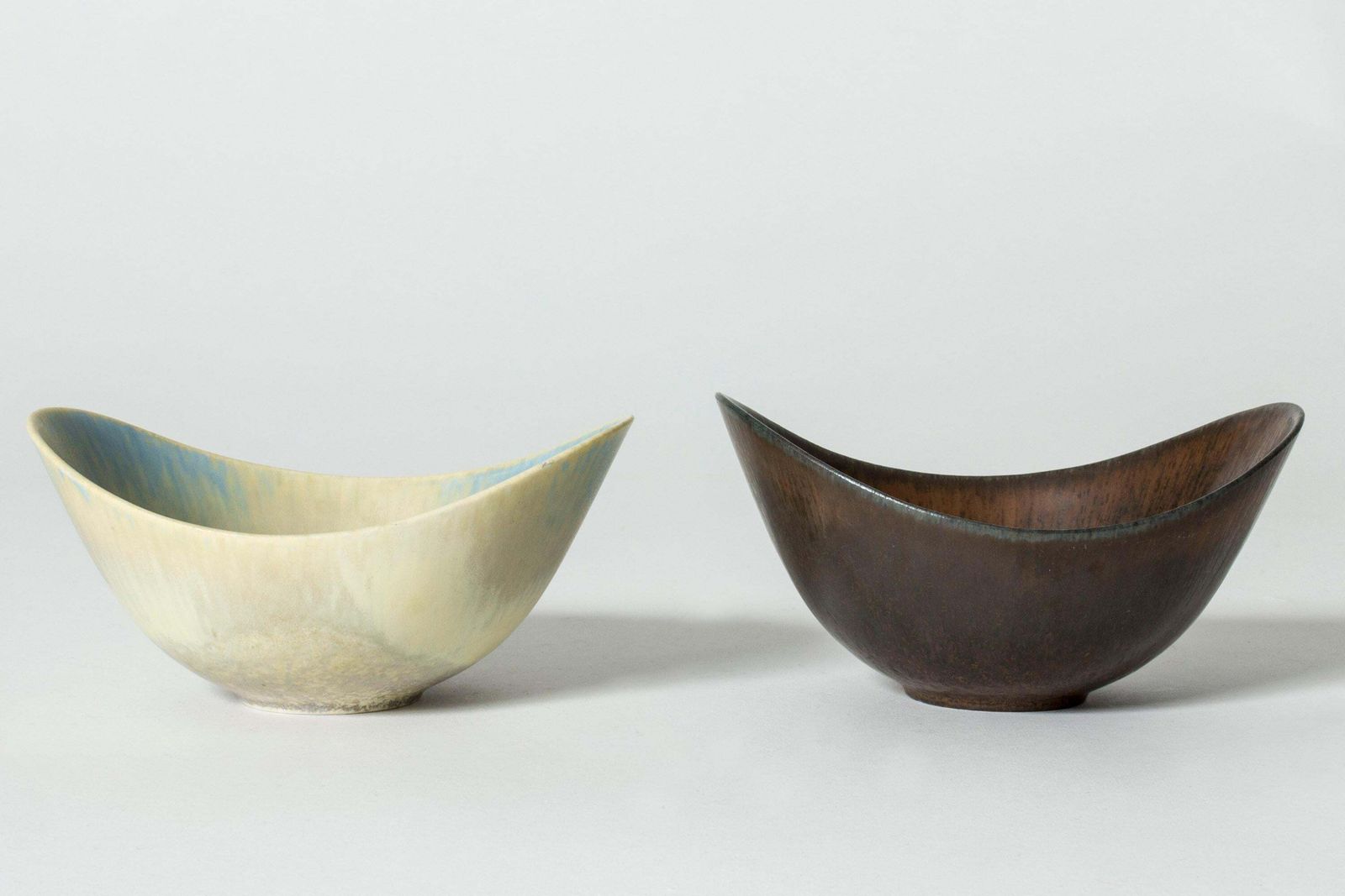 Paar stoneware schalen van Gunnar Nylund, Rörstrand, jaren 1950 photo for sale