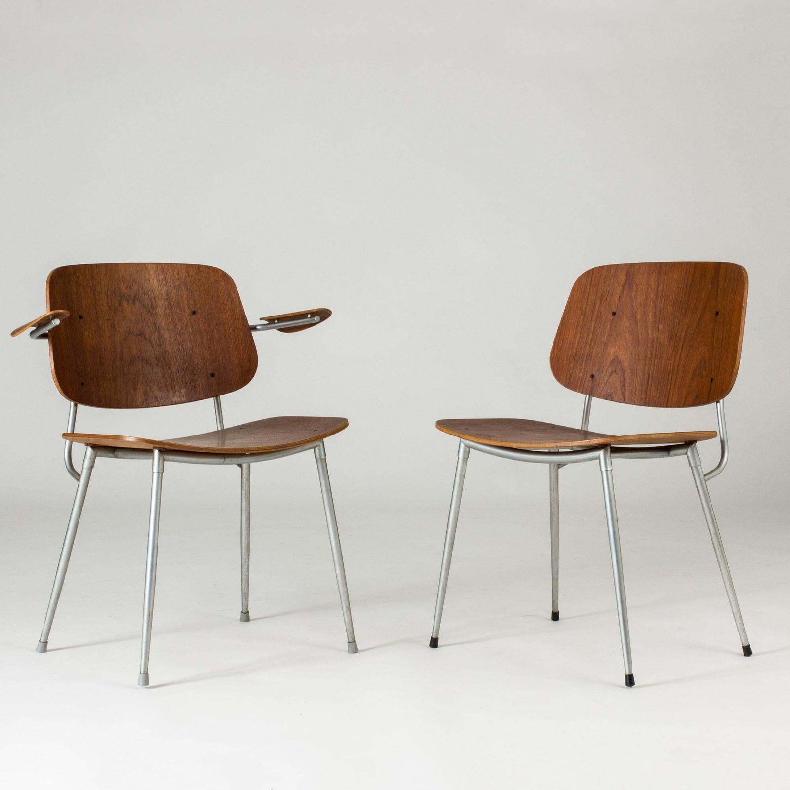 Set van tien eetkamerstoelen van Børge Mogensen, Denemarken, jaren 1960 photo for sale