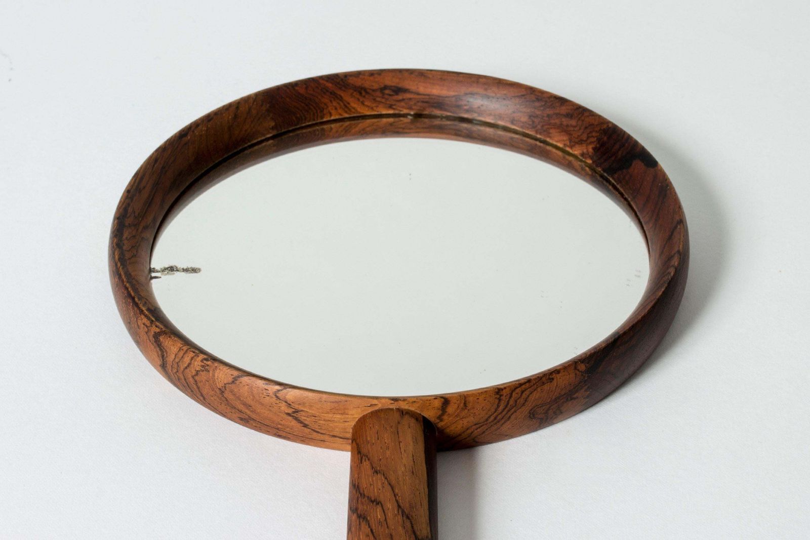 Hand Mirror By Uno & östen Kristiansson, Rosewood, Sweden, 1950s photo 707.0