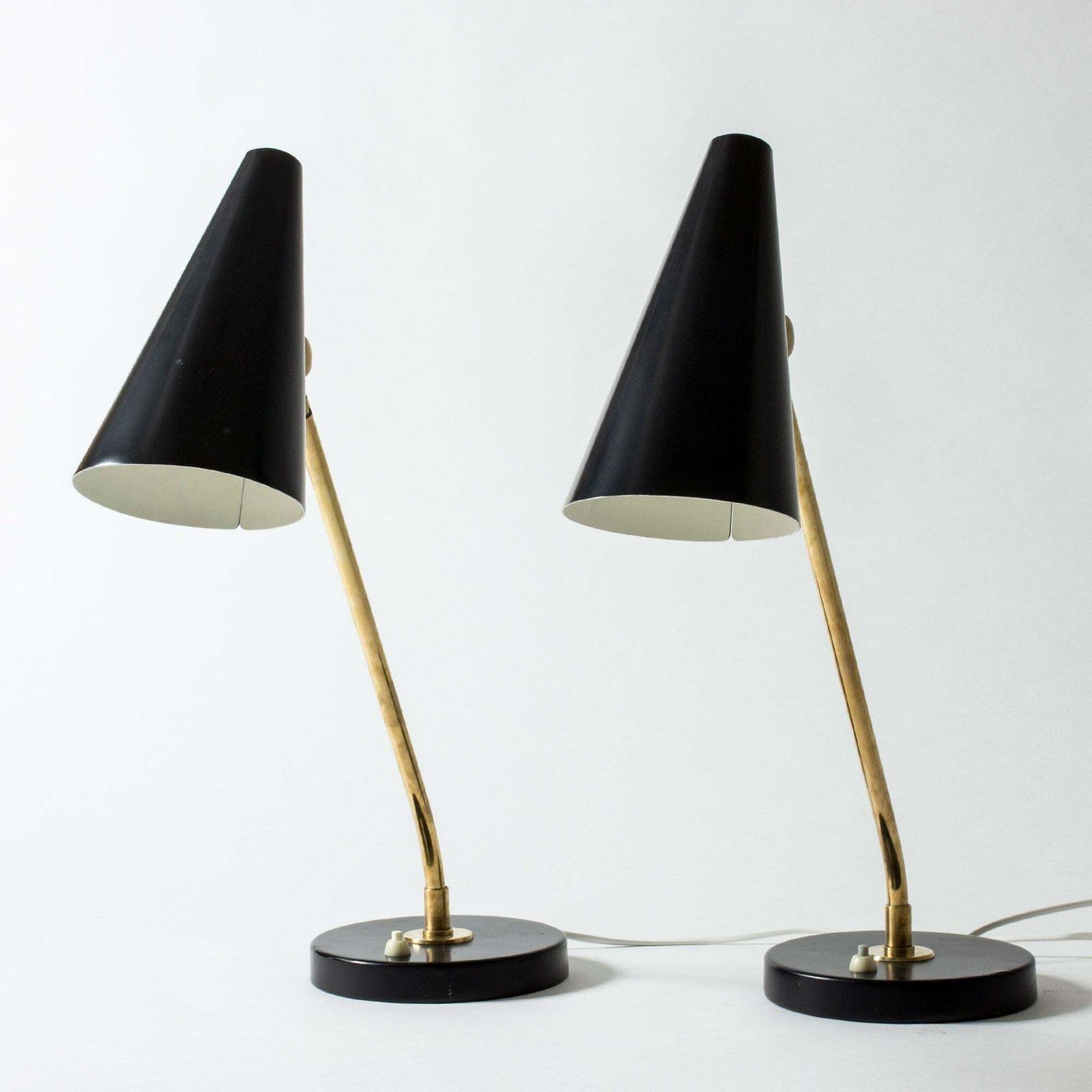 Pair Of Table Lamps Designed By Bertil Brisborg For Nordiska Kompaniet, Sweden photo for sale