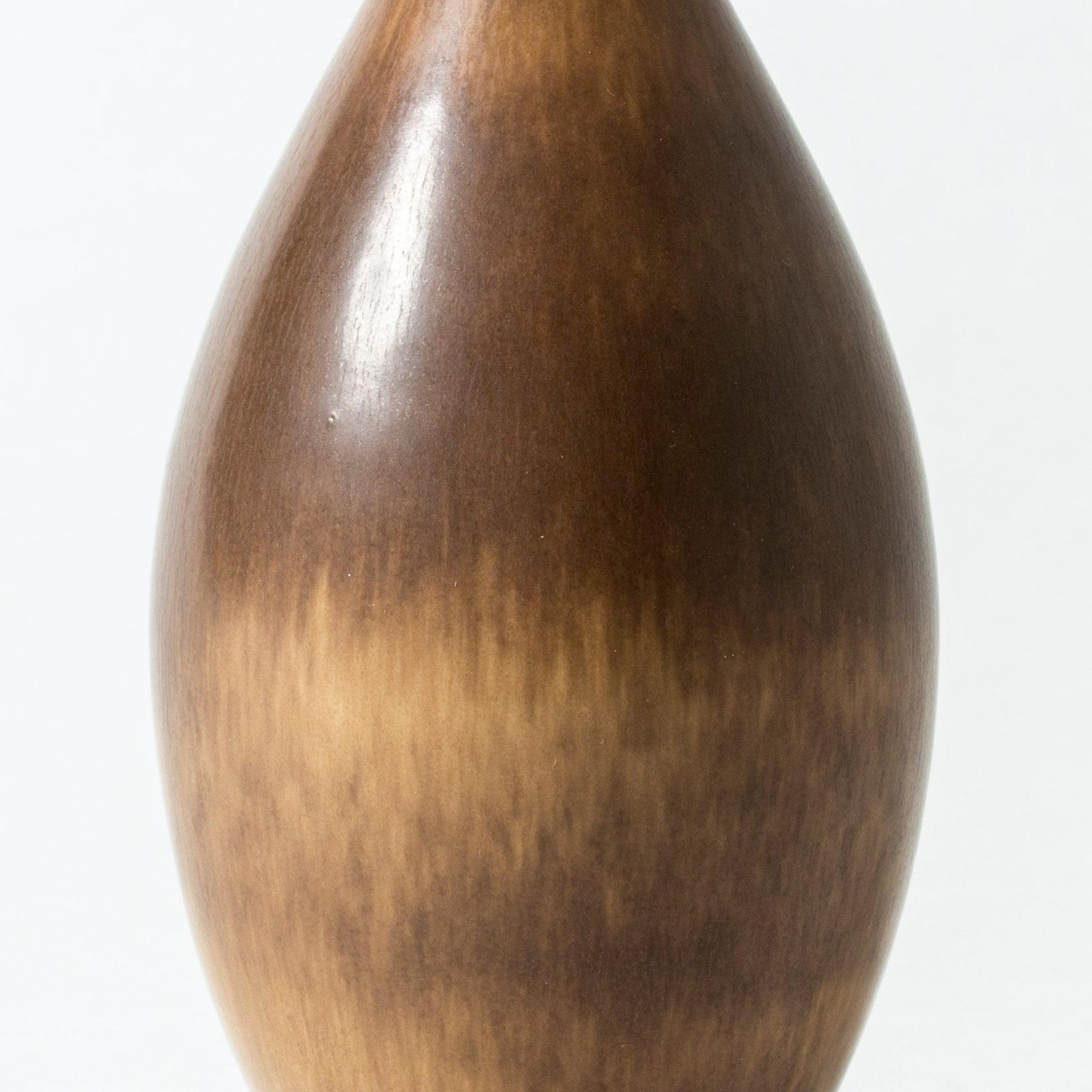 Brown Hare's Fur Stoneware Vase By Berndt Friberg For Gustavsberg, Sweden, 1956 photo buy