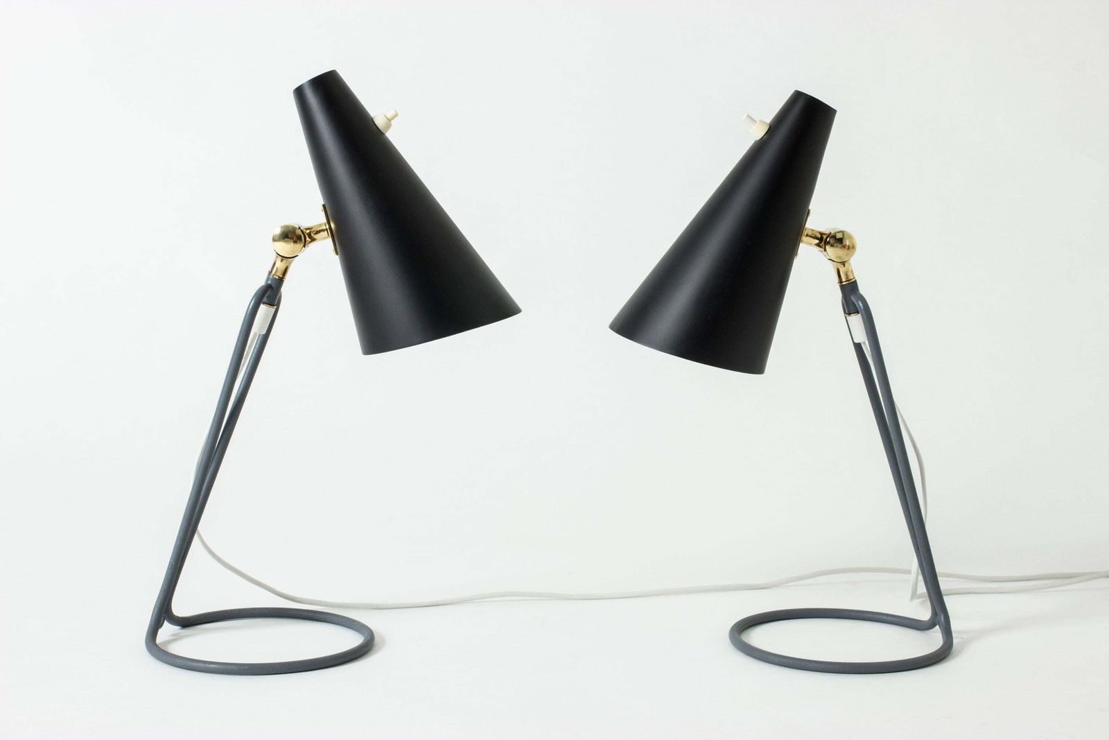 Paire de lampes de table par Bertil Brisborg pour Nordiska Kompaniet, Suède photo for sale