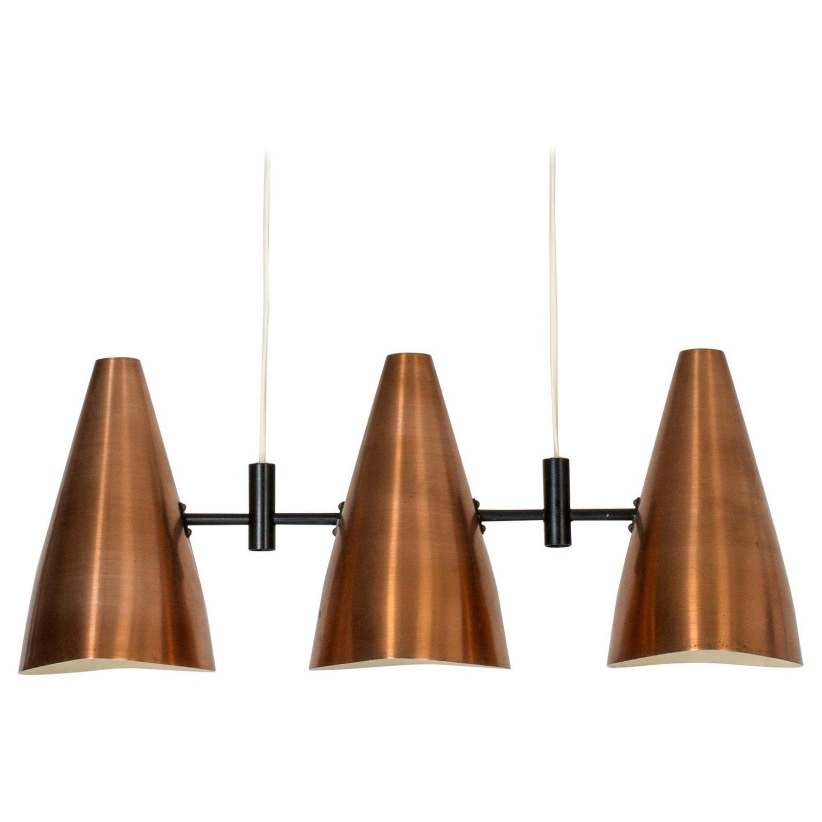 Koperen Plafondlamp van Eje Ahlgren