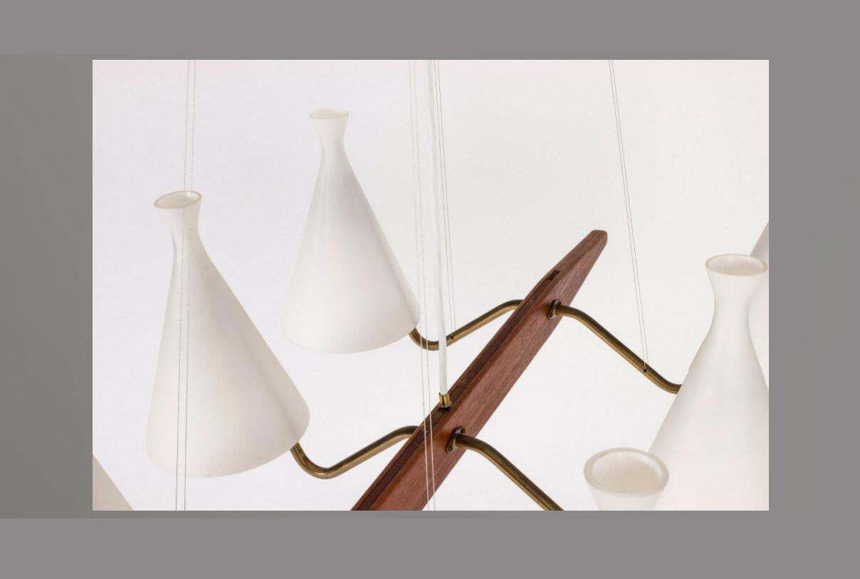 Commande personnalisée : abat-jour en verre opaline photo Luminaires