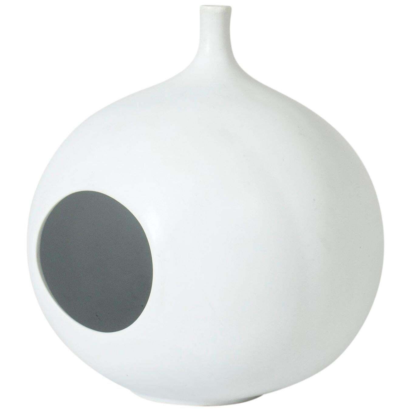Mid-century stoneware 'Pungo' vaas van Stig Lindberg