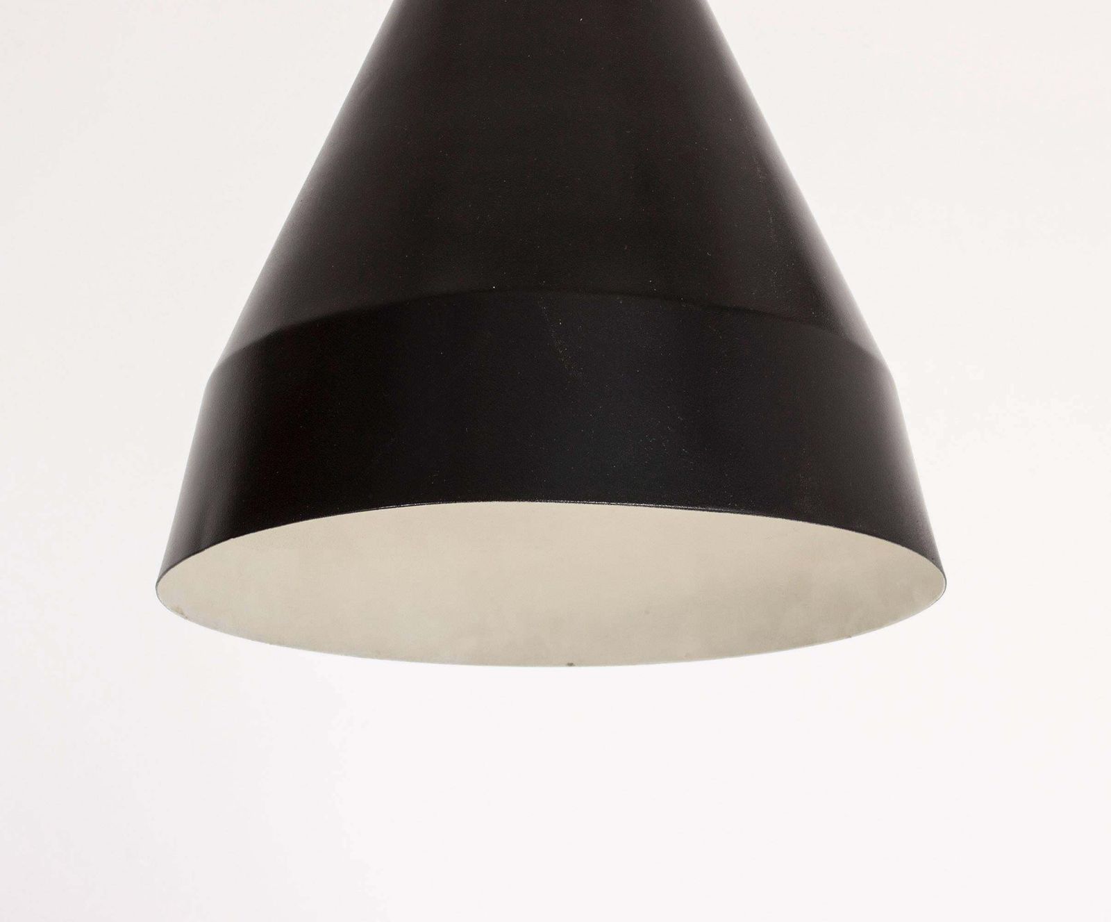 Scandinavian Modern Metal Ceiling Lamp By Alf Svensson, Sweden, 1950s photo Lighting