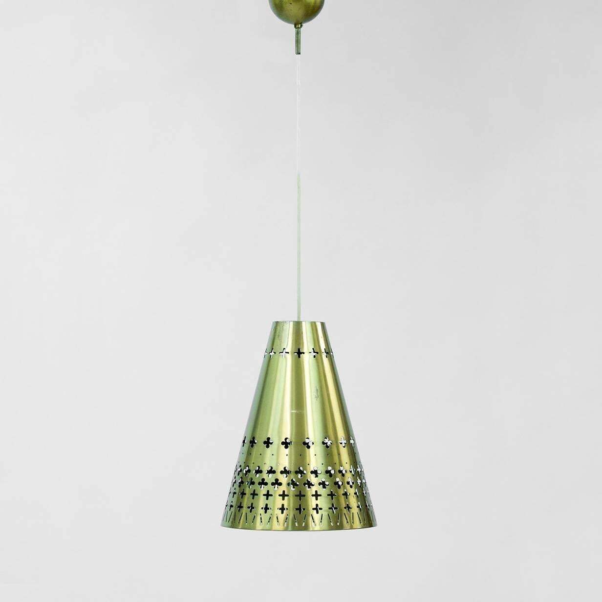 Brass Pendant Lamp By Hans Bergström For Ateljé Lyktan, 1950s photo furniture