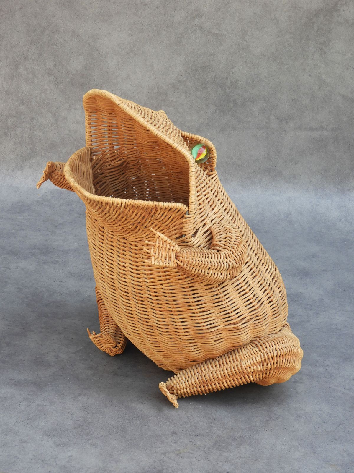 Panier grenouille en osier Olivier Cajan, vers 1970 photo furniture