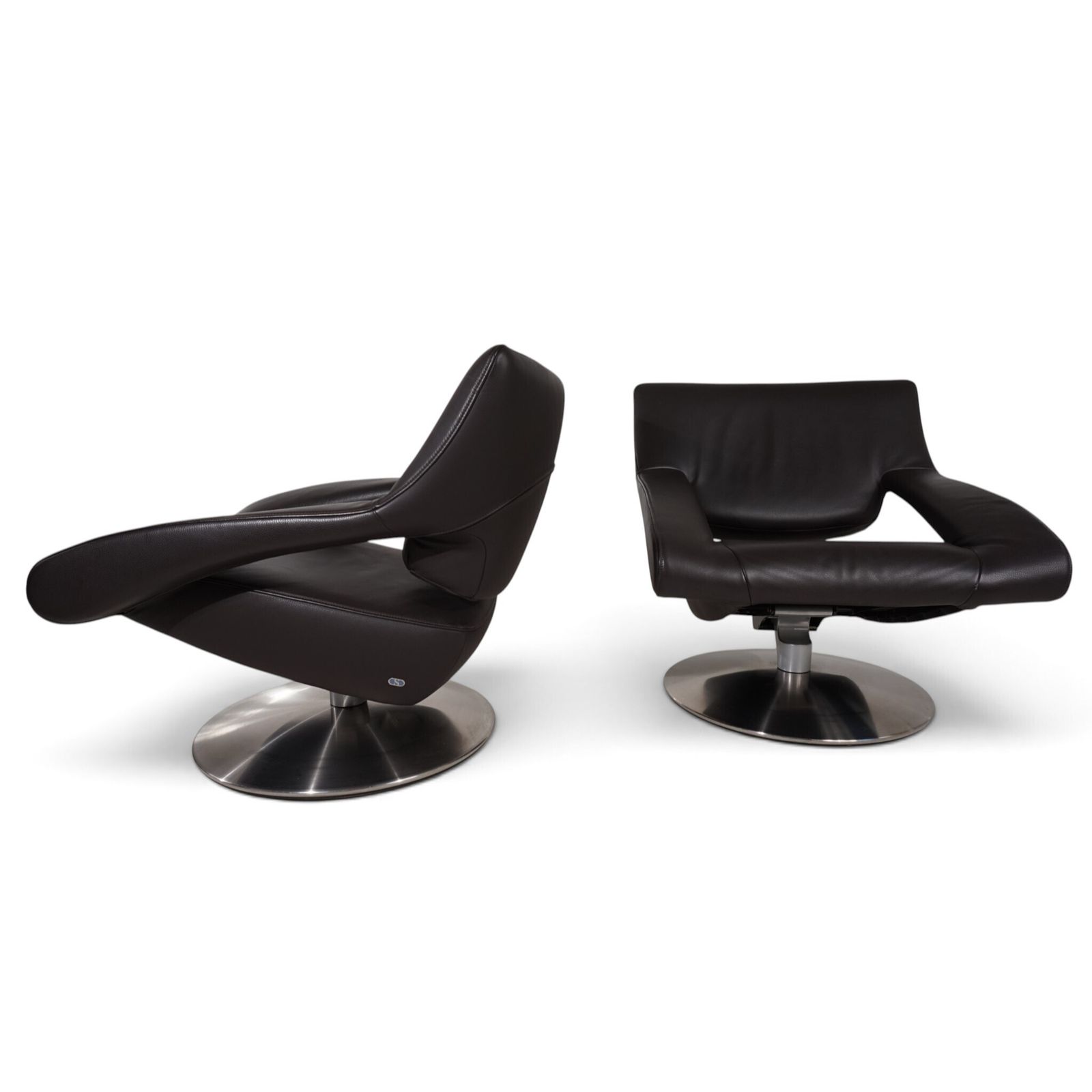 De Sede DS-255 Avantgarde Lounge Chair in donkerbruin leer, 2000