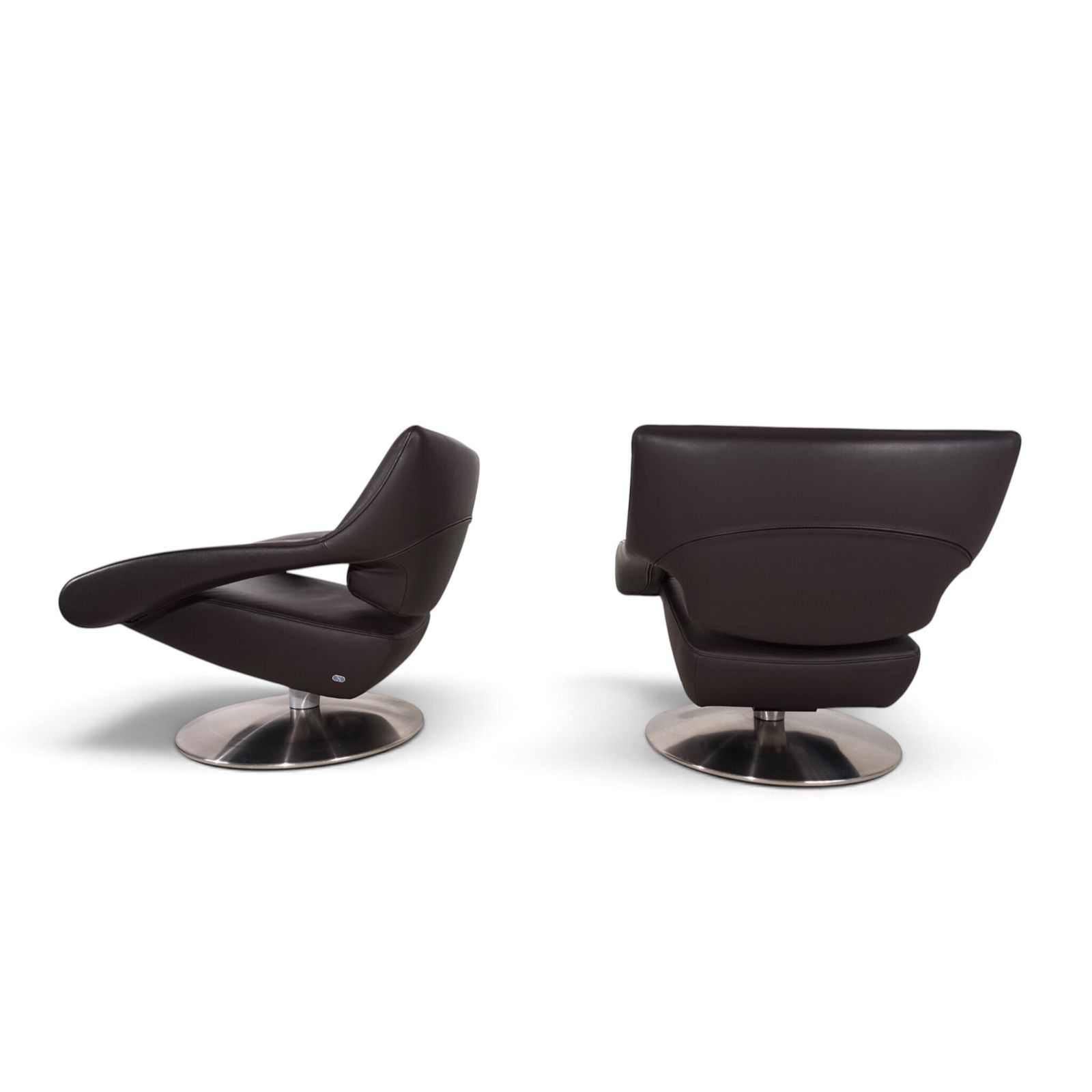 photo vintage De Sede DS-255 Avantgarde Lounge Chair in donkerbruin leer, 2000