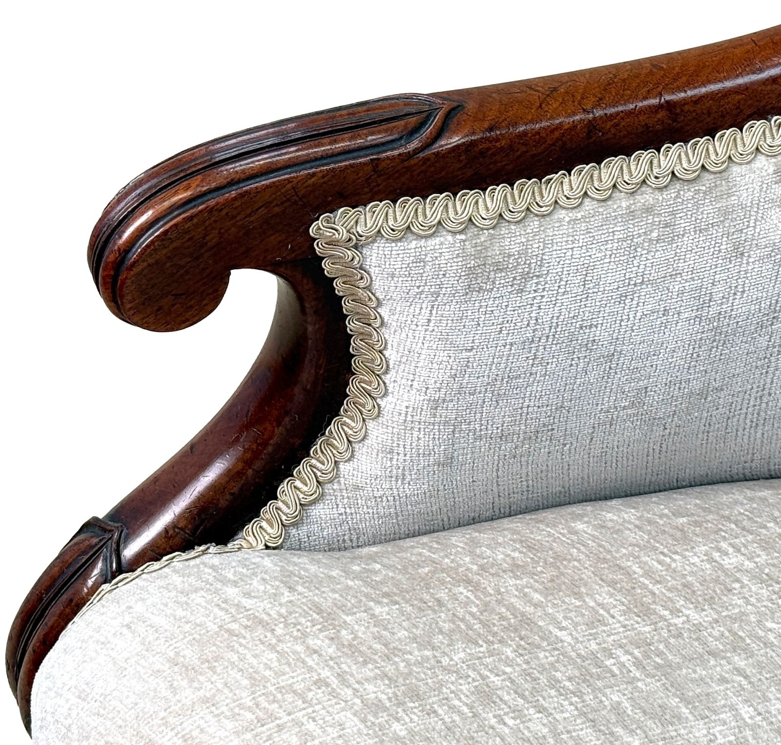 Fauteuil de bibliothèque Regency en acajou, style cuvette, Angleterre, XIXe siècle (vers 1825) photo Mobilier