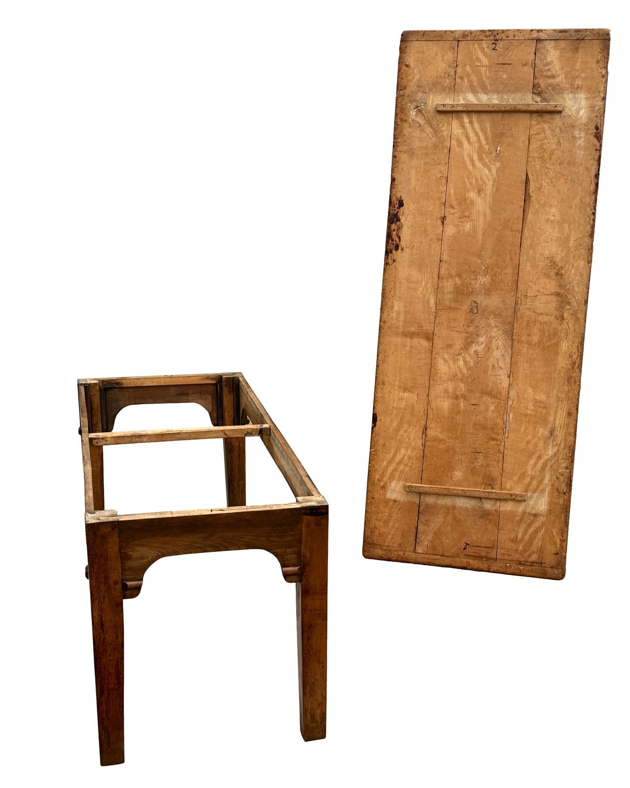 photo for sale Grande table à manger de ferme en sycomore, de style provincial français, début du XIXe siècle (France, vers 1820)