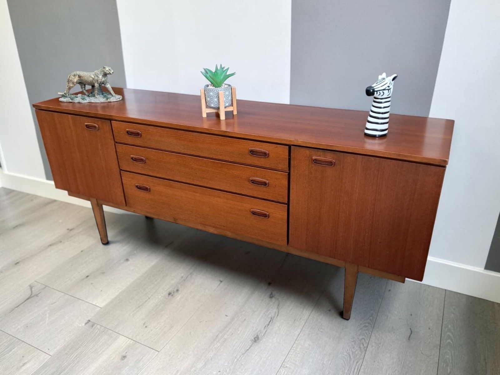 Mid Century Nathan Teak Sideboard Vintage Retro Tv Cabinet Cupboard Compact 1960 photo for sale