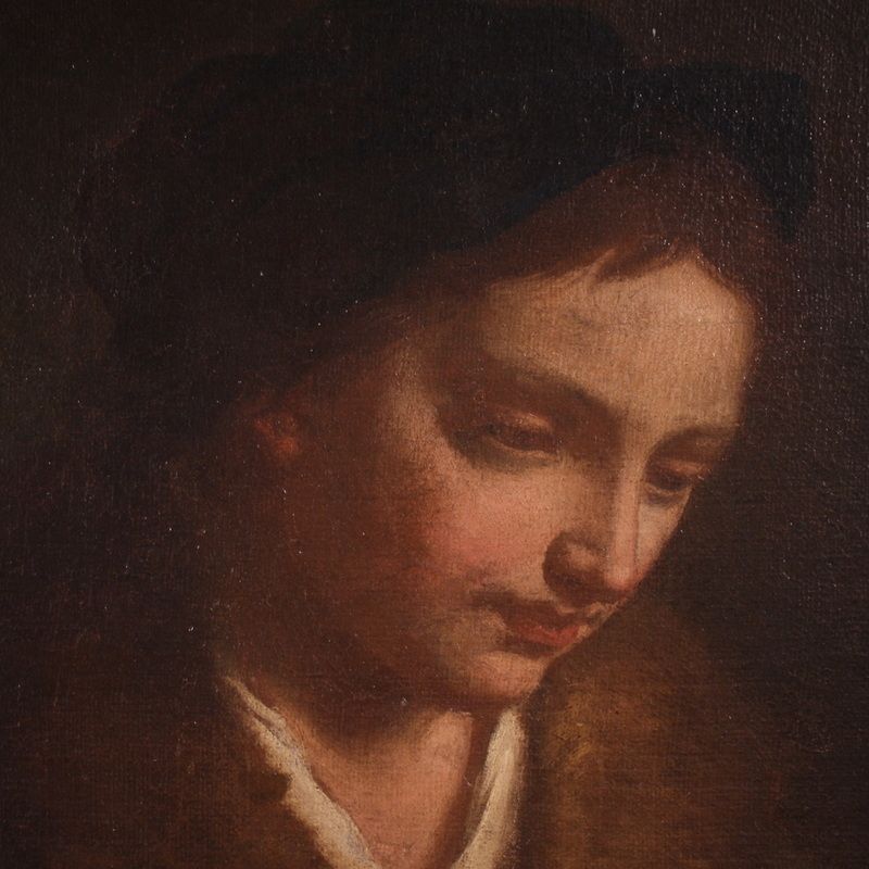 2450.0 Antique Painting, 17th Century Italian Portrait photo