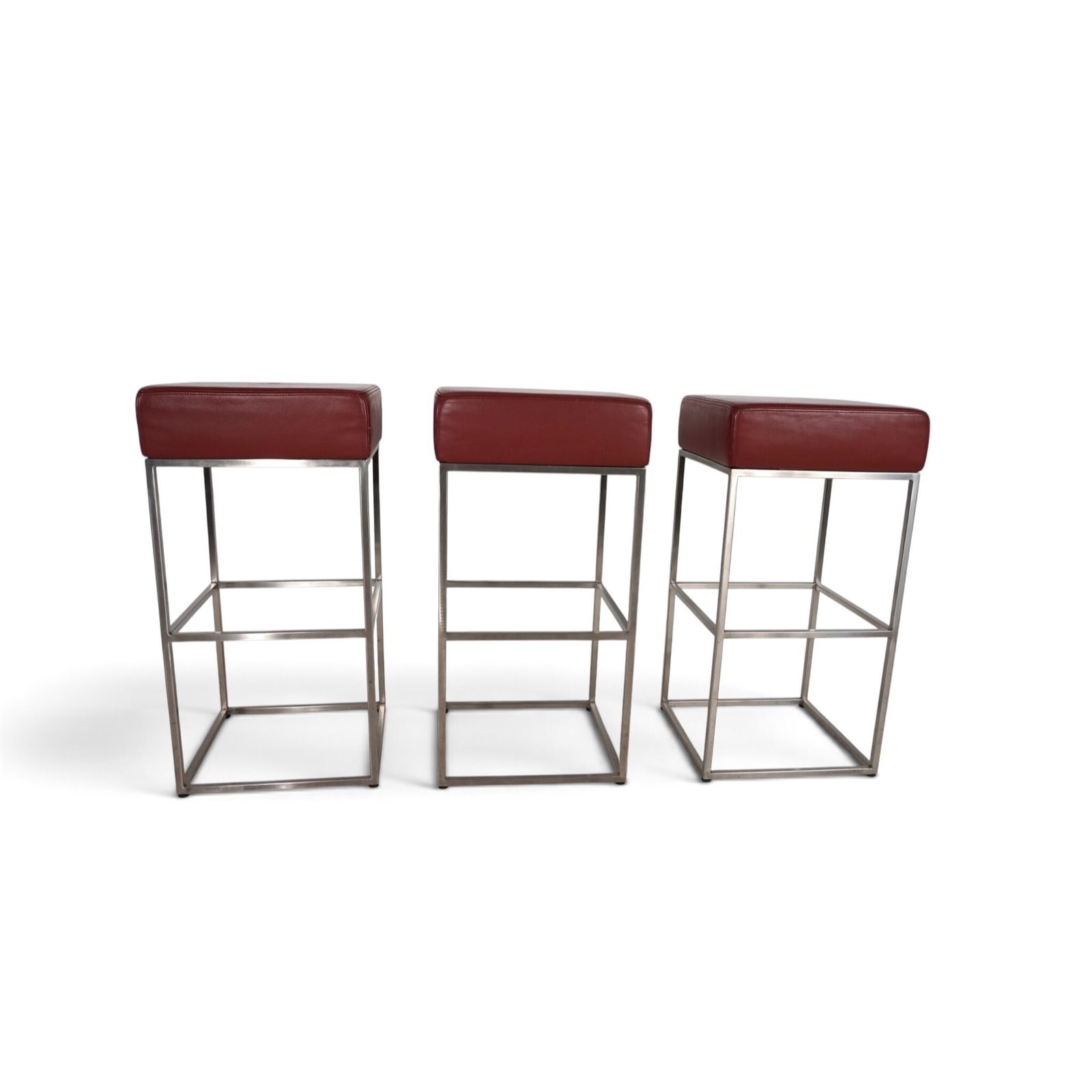 De Sede Set Of 3 Ds 218/55 Leather Bar Stools By Paolo Piva, 2000 photo 1195.0
