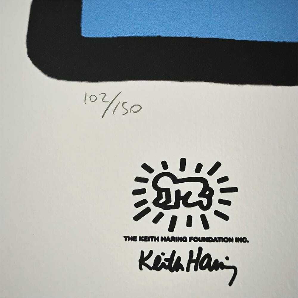 Keith Haring Limited Edition Lithograph uit de jaren 1990, genummerd in potlood. photo Kunst
