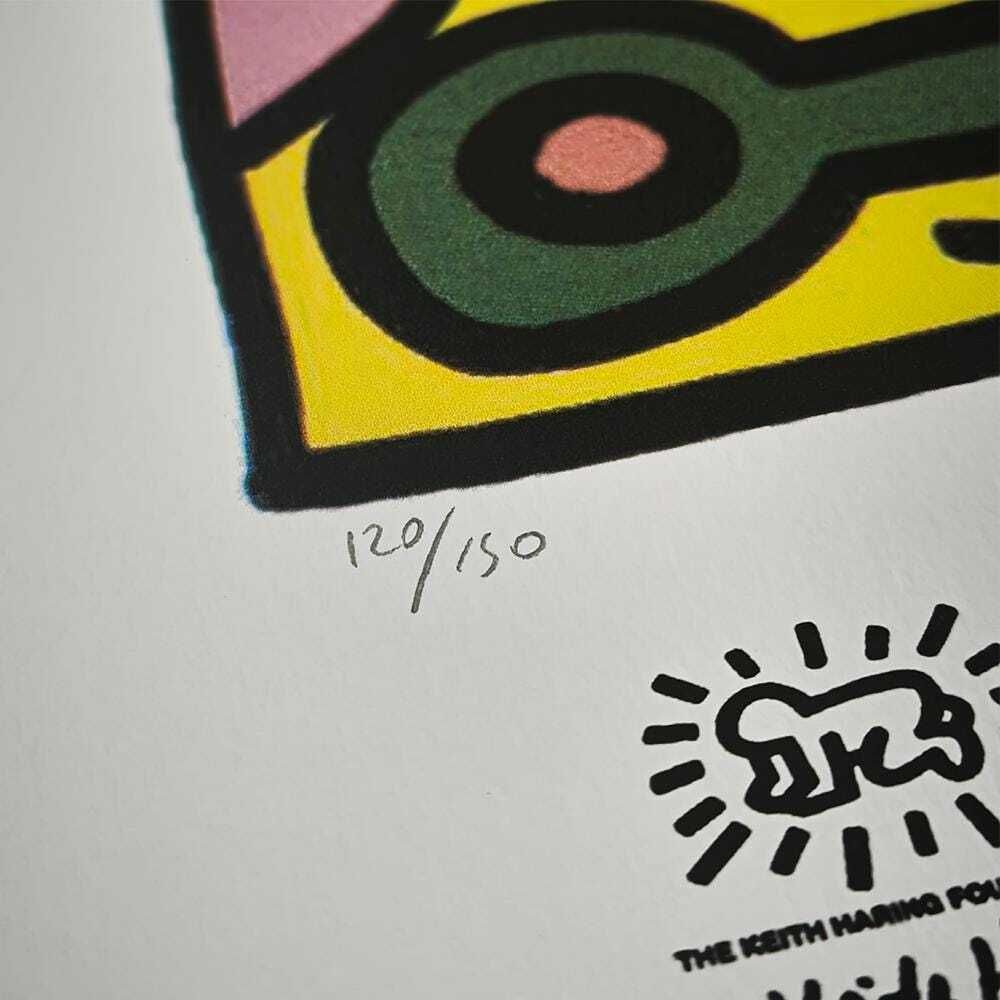 Keith Haring gelimiteerde editie lithografie uit de jaren 1990, genummerd in potlood. °°°°Ddp-verzending naar het Verenigd Koninkrijk, met vooruitbetaalde invoerrechten. photo Kunst