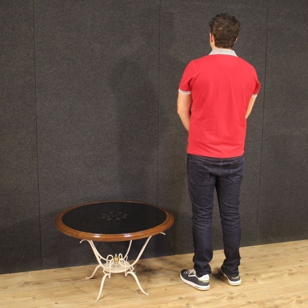 Table basse de design français en métal peint photo for sale