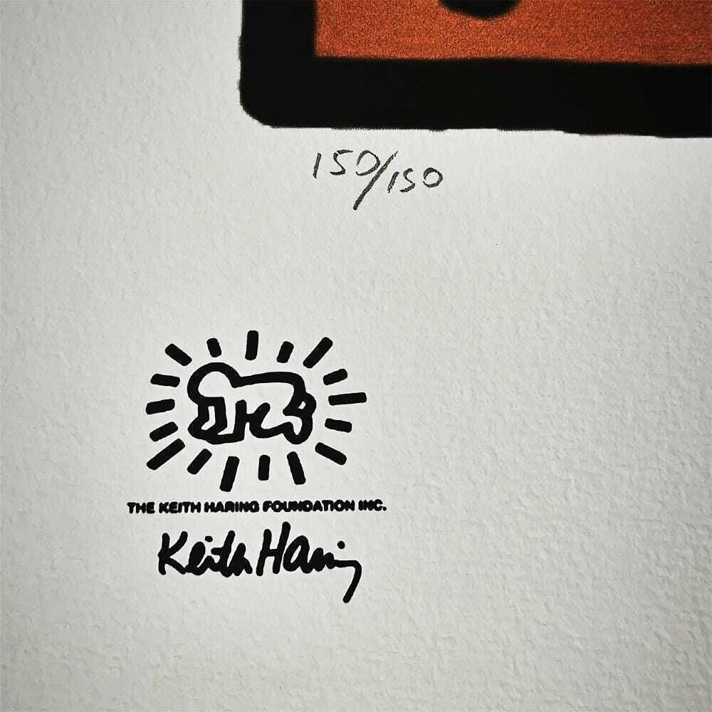 1990s Keith Haring Limited Edition Lithograph Numbered In Pencil.   °°°°Ddp Shipping  To The Uk, With Duties Prepaid. photo 376.0