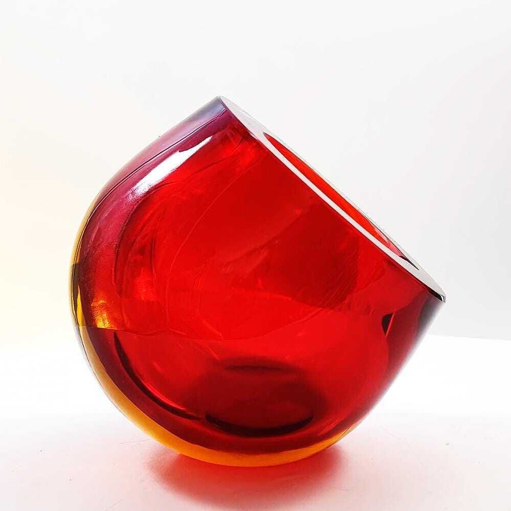 1960s Rare Ashtray Or Catch All In Murano Glass By Flavio Poli For Seguso. Two Different Possible Positions. Made In Murano, Italy. photo furniture