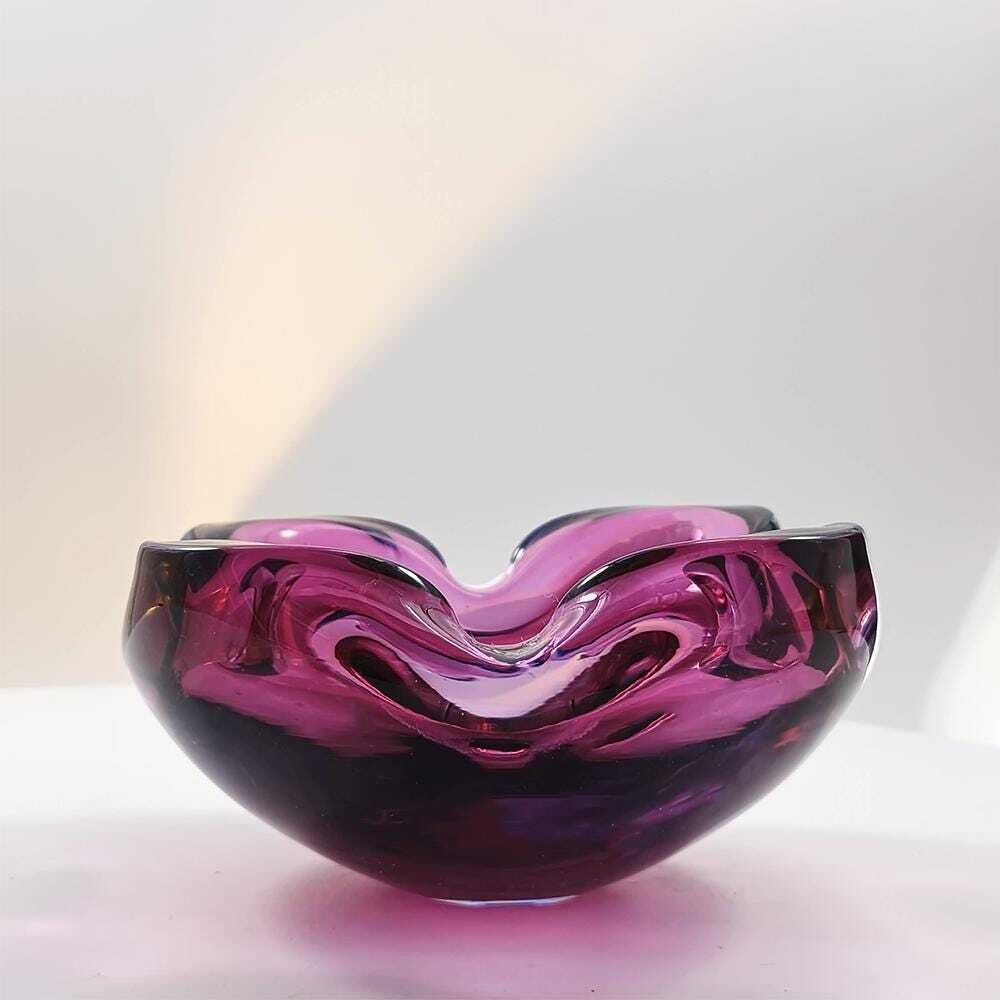 Asbak in Murano-glas ca. jaren 1960 van Flavio Poli voor Seguso. Gemaakt in Italië. photo Woonaccessoires