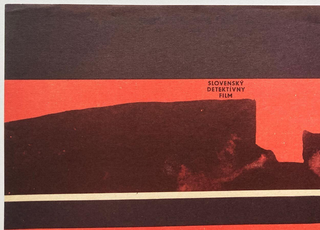 Original Film Poster, Murderer From Beyond The Grave, Milan Paštéka, 1967, Genuine Vintage Czech Design photo Art