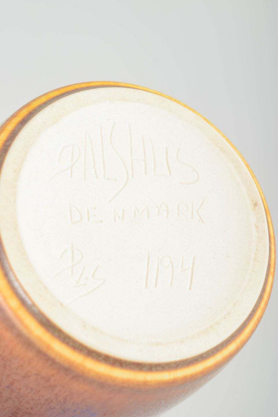 Pot à confiture Per Linnemann Schmidt pour Palshus avec cuillère Scanline, années 1970. photo Décoration