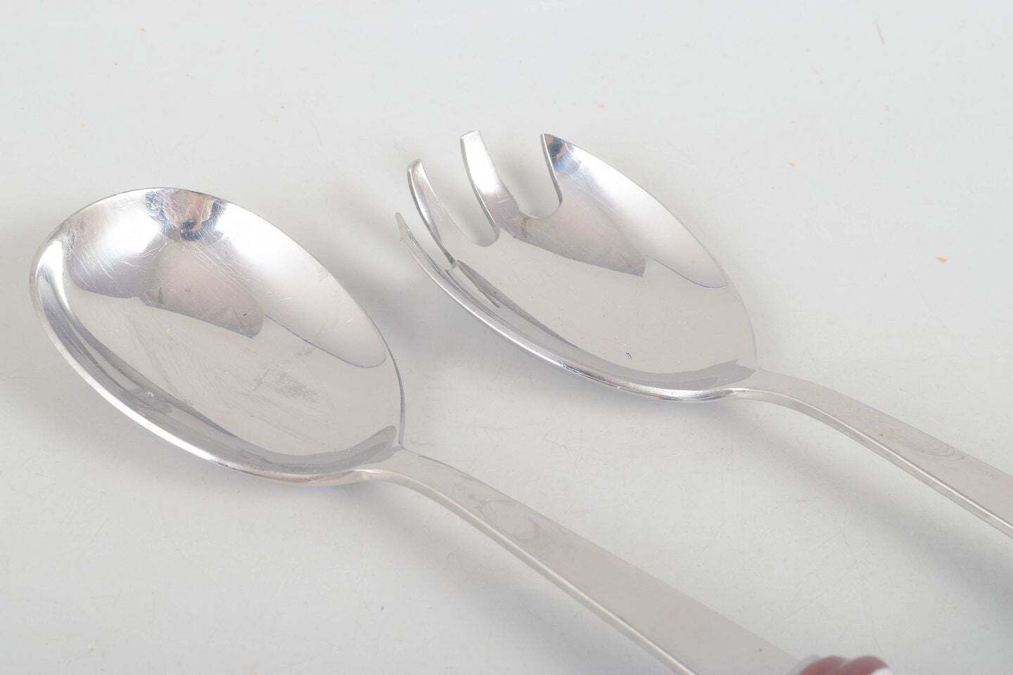 Bjørn Wiinblad, Rosenthal. Saladeset in roestvrij staal en porselein photo furniture