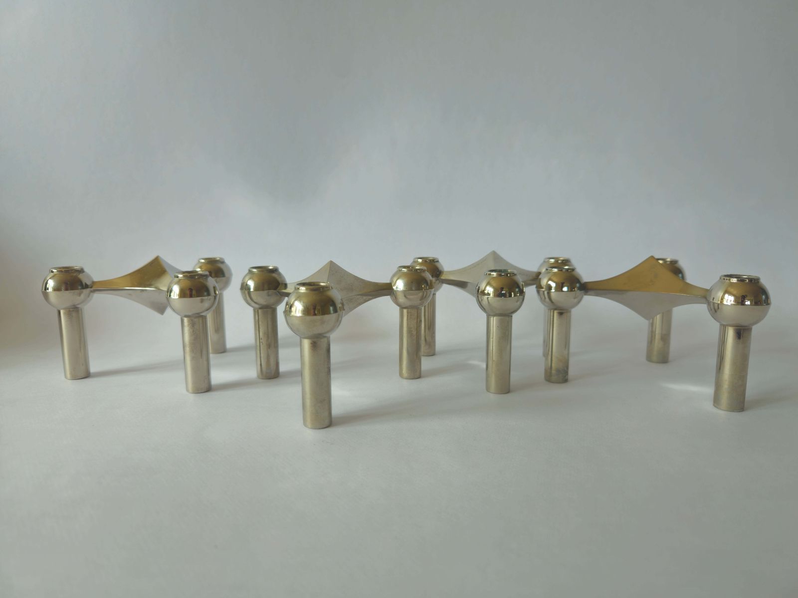 photo furniture Set Of Four Sculptural, Stackable Candle Holders Stoffi & Nagel For Bmf Nagel