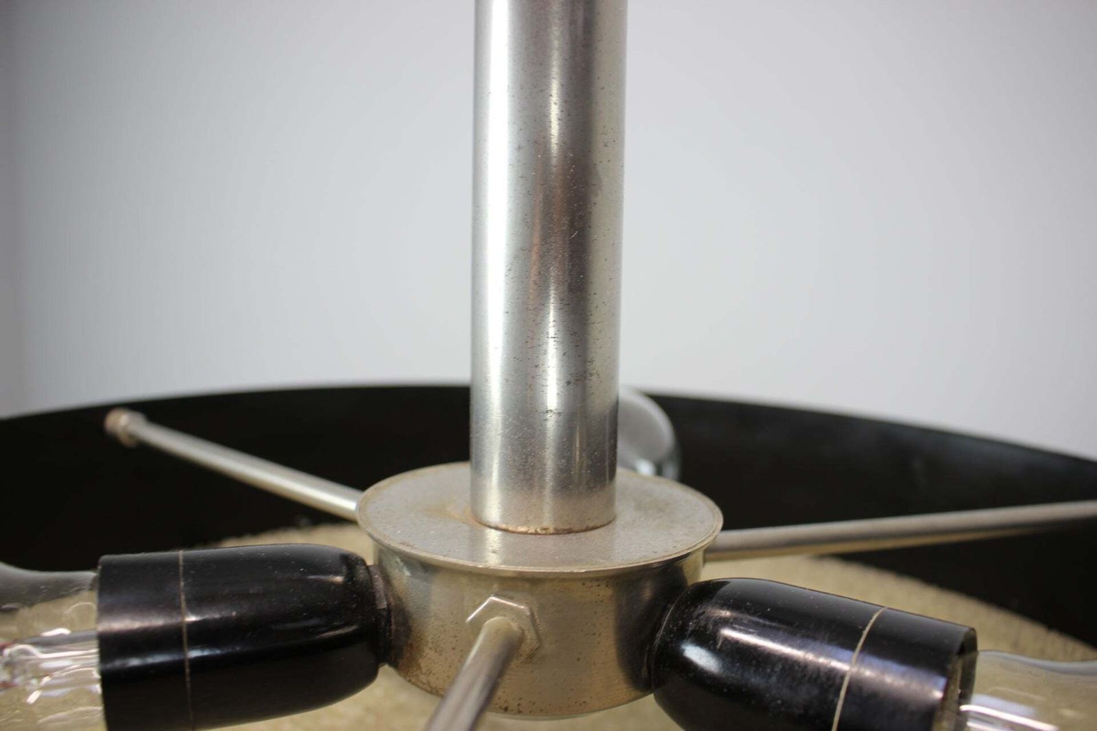 Napako 1950s Ufo Pendant Light, Czechoslovakia, Mid Century Modern Space Age Des photo vinterior