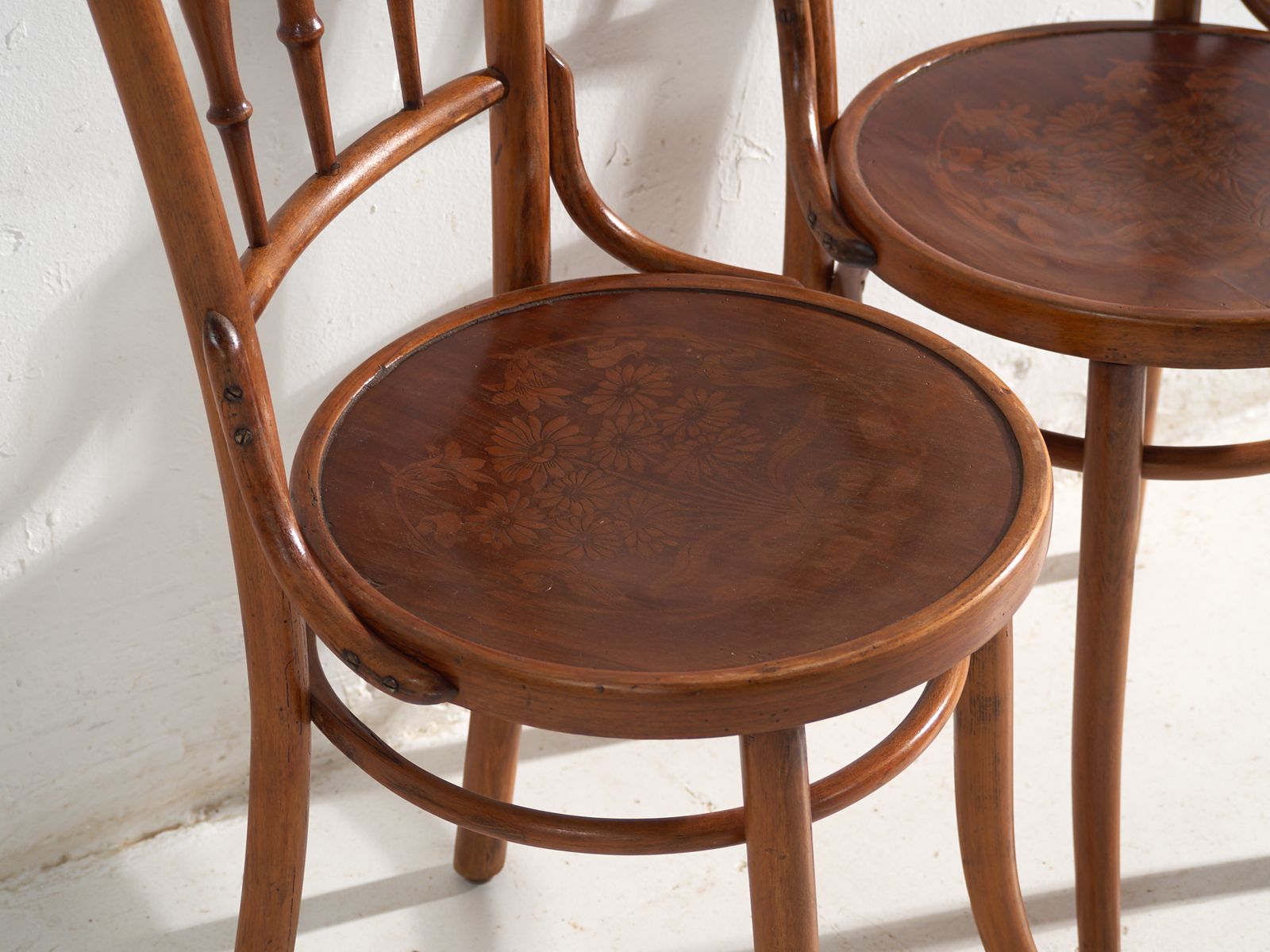 Mobilier Chaises d'époque de style Thonet en bois courbé - Europe centrale, vers 1930 - lot de 4 #8 photo