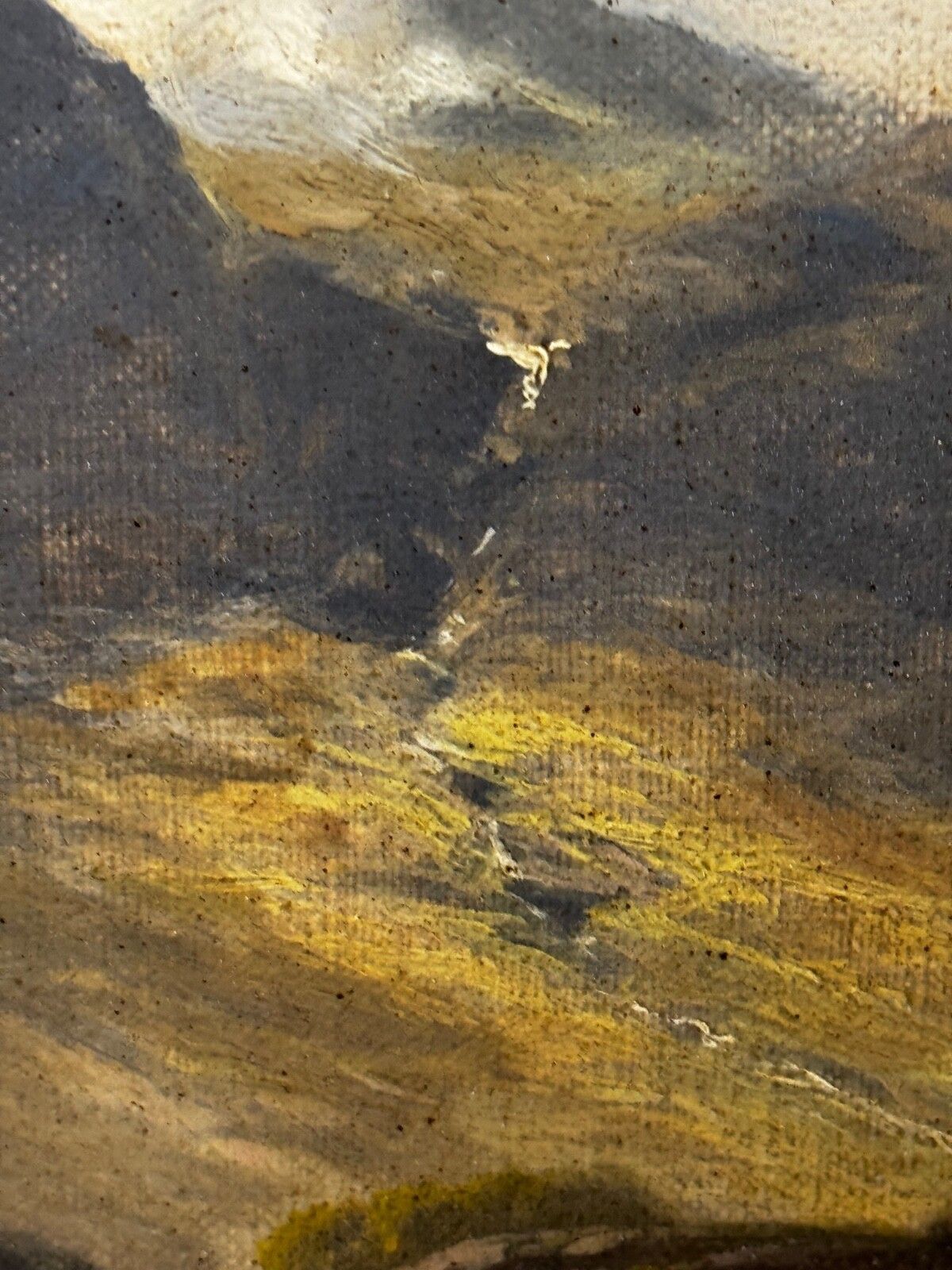 photo vintage Gesigneerd Stephen Enoch Hogley (1842 1927) Borrowdale, Cumberland Glaramara Fell Olieverf Landschap Ca. 1880
