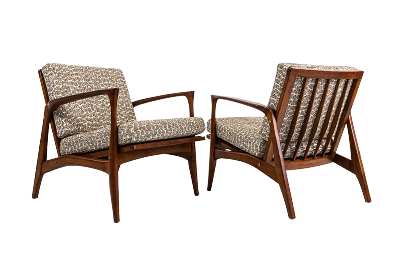 Mid Century Armchairs, Denmark, 1960s, Set Of 2