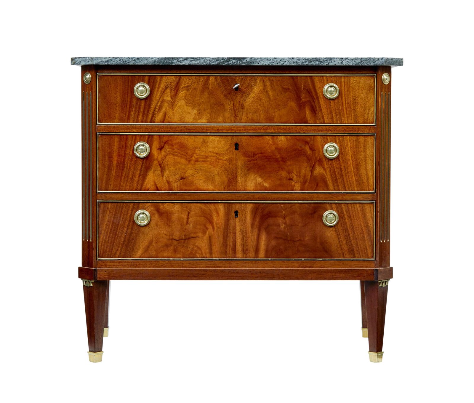 Early 20th Century Directoire Revival Marble Top Chest Of Drawers photo buy