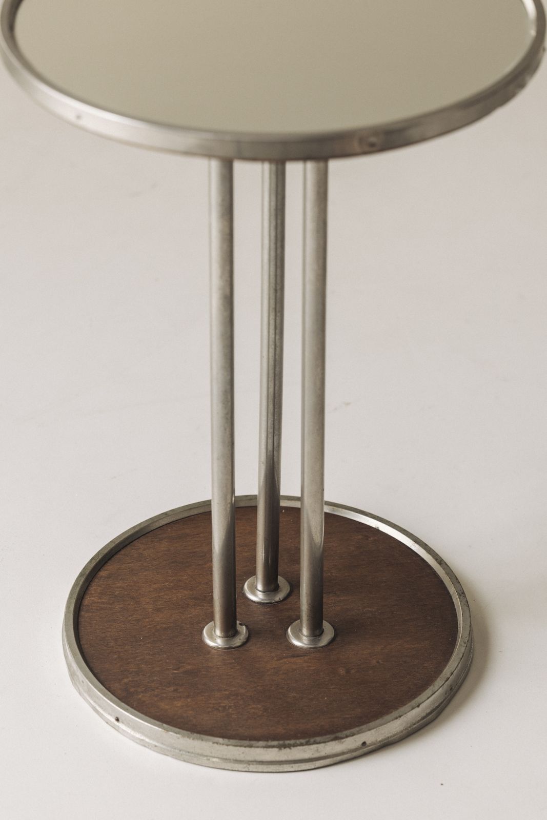 French Art Deco Mirrored Side Table, 1930s photo 1800.0