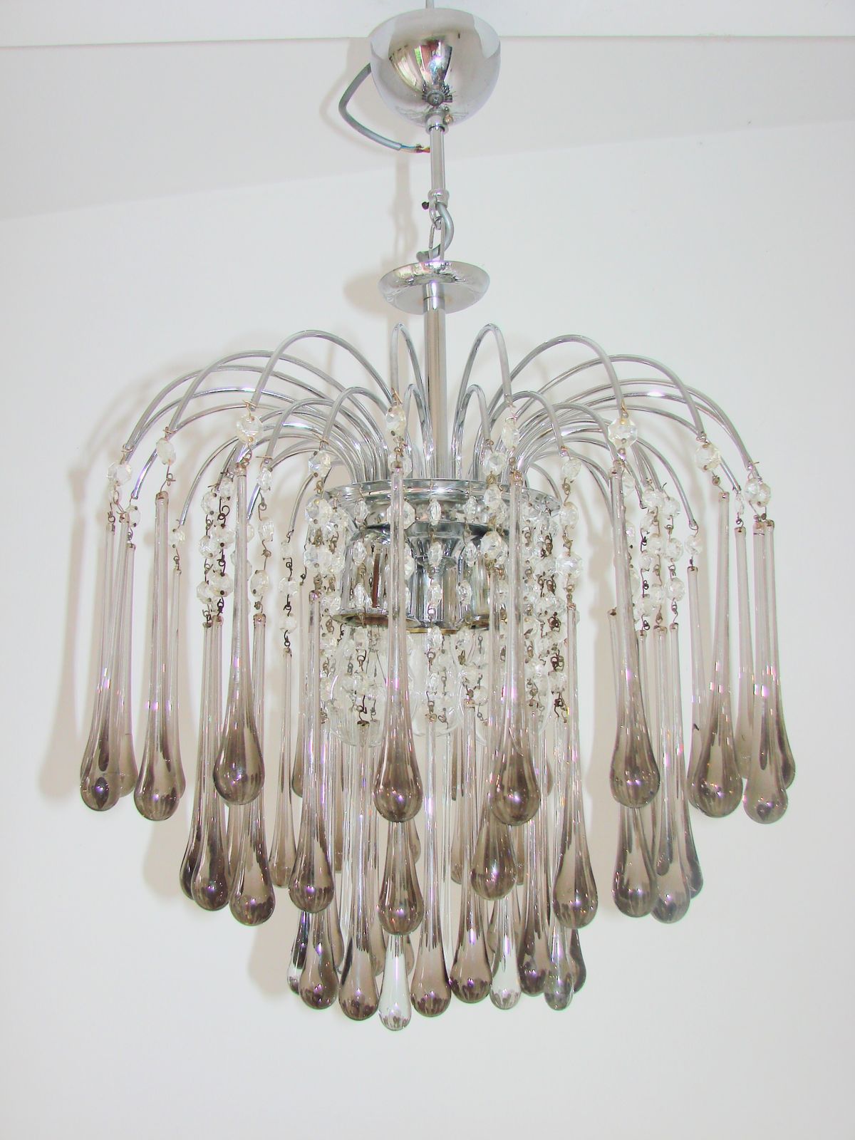 Een Paolo Venini Murano-kroonluchter, Italië, jaren 1970. photo furniture