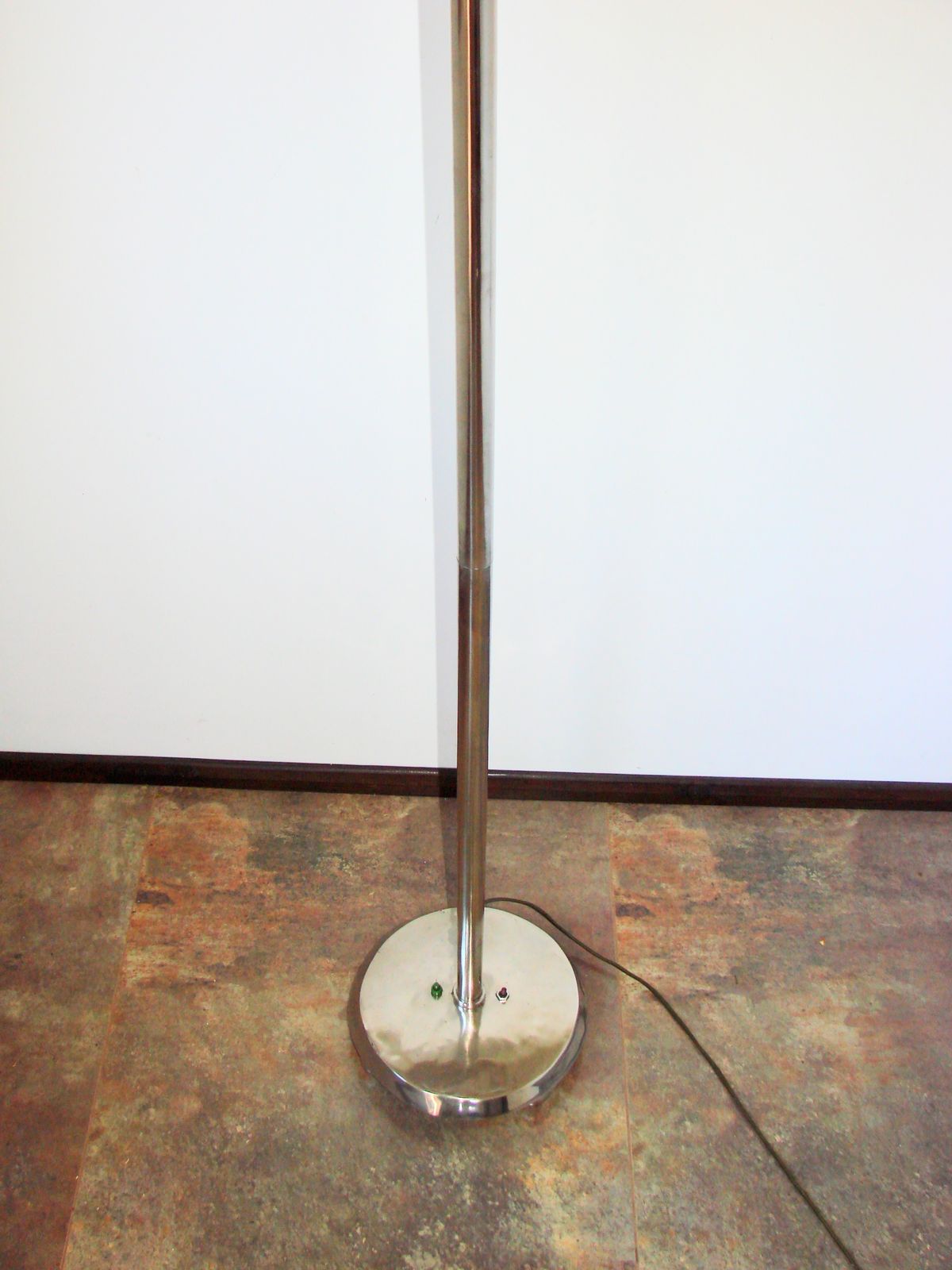 Art Deco Vloerlamp, jaren 1930, Vernikkeld Staal photo 249.0